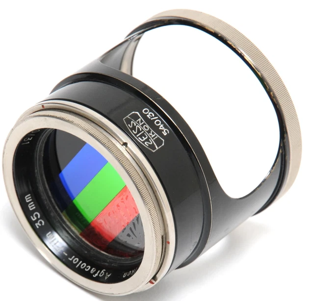 Filtro Zeiss Ikon AGFACCOLOR para Contax I pioneros de la fotografía en color