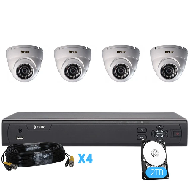 Flir Digimerge MPX Wired Home Security Camera System,4 Ch 2TB DVR, 4xCams(M.Ref) Flir Digimerge MPX Wired Home Security Camera System,4 Ch 2TB DVR, 4xCams(M.Ref)