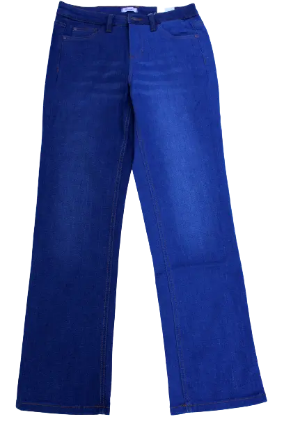 Sheego Femmes Jeans Bleu Pantalon Droit Jeans Denim Grandes Tailles Jambe Droite