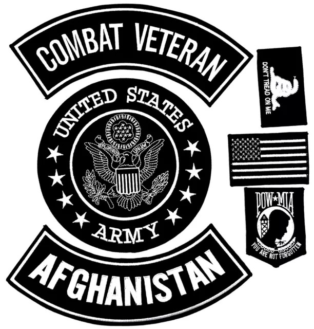 US ARMY SEAL Combat Veteran Afghanistan Military Motorcycle Vest 6 ...