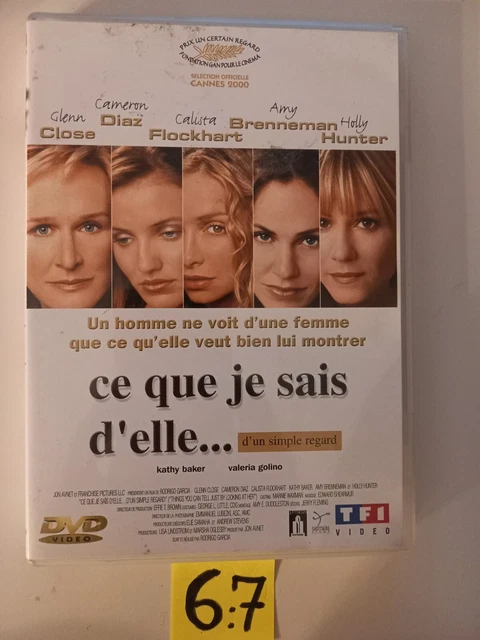DVD "CE QUE JE SAIS D'ELLE" Glenn CLOSE, Cameron DIAZ, Holly HUNTER, Calista FLO