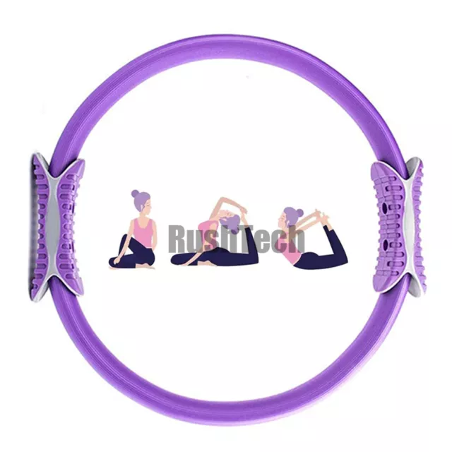 Dual Grip Pilates Ring Body Sport Fitness Magic Circle Weight Exercise Yoga Tool