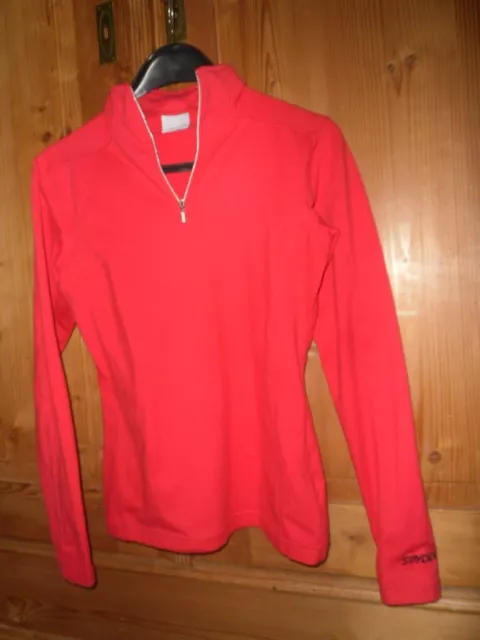 Spyder Women Stretch T-Neck Damen Funktionsshirt Ski Pullover Gr. S