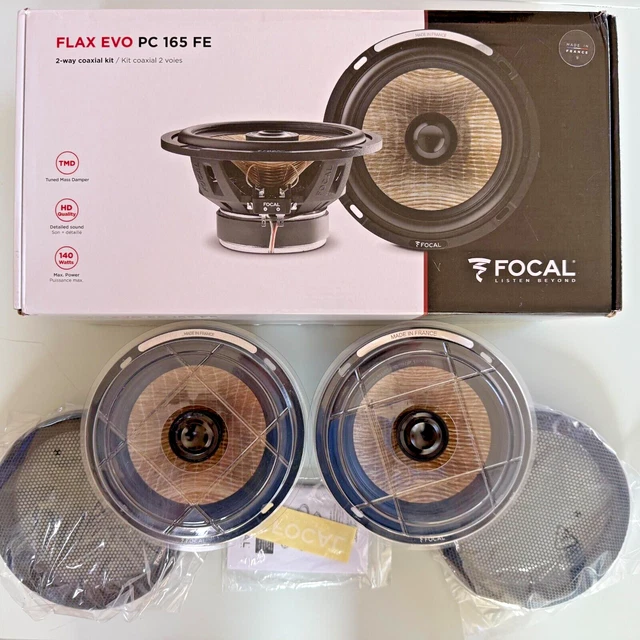 PAIR Of Focal 6.5" OEM Replacement Coaxial Car Speakers - 2-Way With Built-in Tweeters