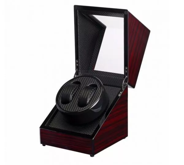 Watch Winder Scatola carica 2 orologi automatici con rotori Portaorologi Mogano