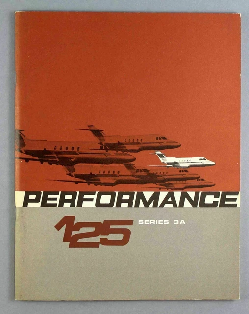 Hawker Siddeley Hs125 Series 3A Performance Manufacturers Brochure Private Jet