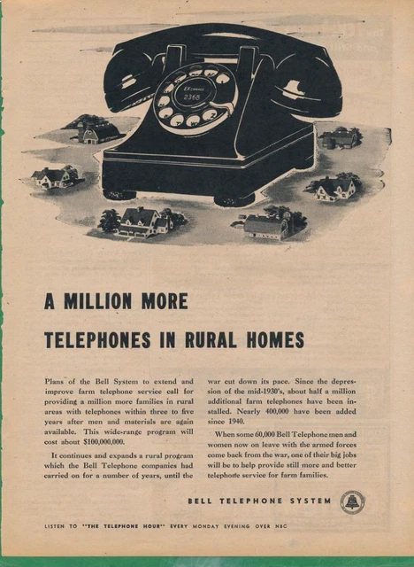 MAGAZINE AD - 1945 - AT&T / Bell System - Seconde Guerre mondiale - Un ...