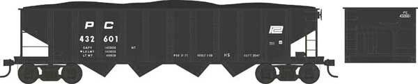 Bowser N PRR Class H21a 4-Bay Hopper Penn Central PC #432601 38101