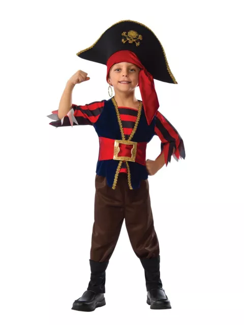 Rubies Shipmate Pirate Boys Dress Up Halloween Party Costume Outfit Size 6-8y