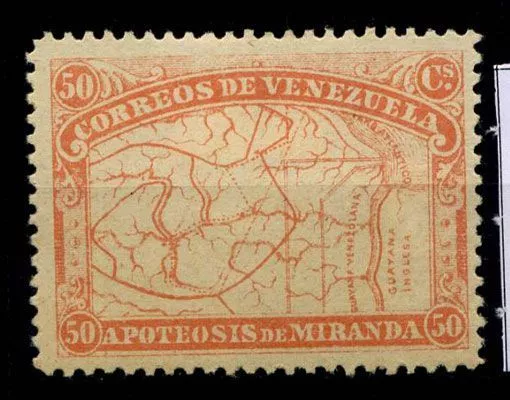 Venezuela 1896 Mi. 51 Nuovo * 100% Mappa mapa