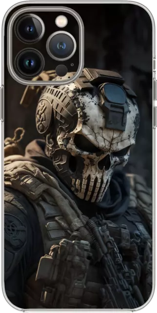 Skull Bones Death Villain Evil Boss Case Cover Silicone / Shockproof / MagSafe