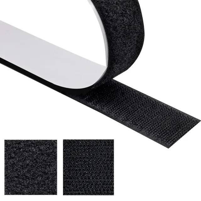 Klettband selbstklebend extra Stark Set Hakenband + Flauschband Klettverschluss