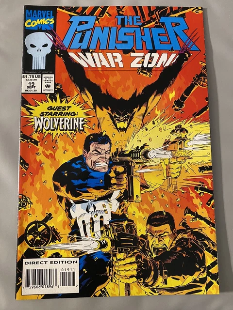 1993 The Punisher War Zone #19 "Marvel Comics" Comic Book