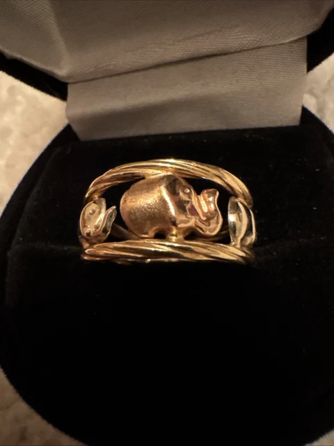 Bague Ancienne En Or 18k Avec émail De Limoges - Signée SOUSTAC - Occasion