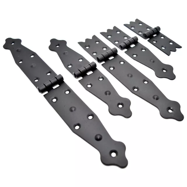 Backflap Hinge Heavy Duty Folding Flip Strap Hinge, Black