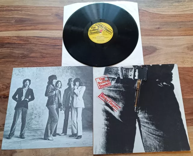 The Rolling Stones - Sticky Fingers - LP mit Inlay & Signatur von Andy Warhol