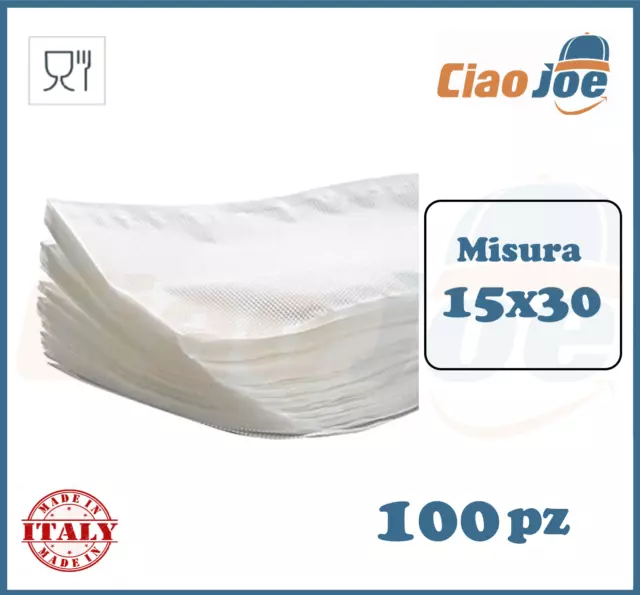 100 Bolsas Vacío Corrugado para Alimentos Sobres 15x30 105 Micron en Relieve