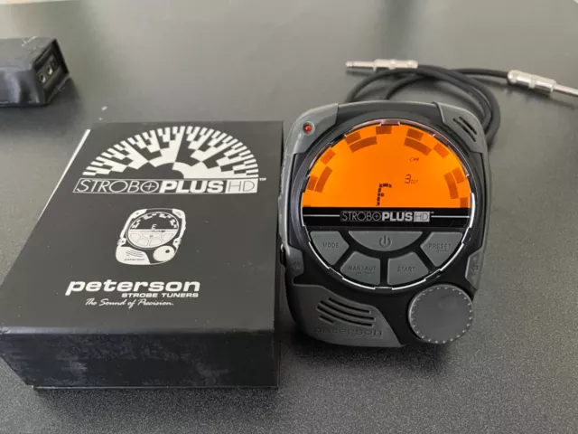 Peterson SP-1 StroboPlus HD Chromatic Handheld Strobe Tuner With Box and Manual