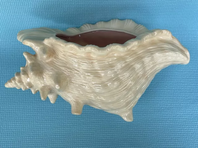 Vtg 1985 Atlantic Mold Conch Sea Shell  Planter