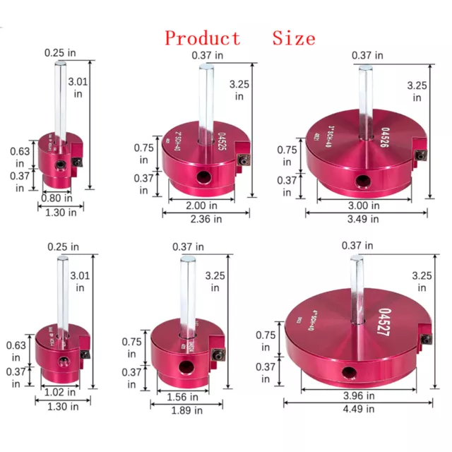 Kit D'Alésoir De Raccord De Tuyau En Plastique PPRK6 6Pc 04529 Pour Forets 1/2" 2