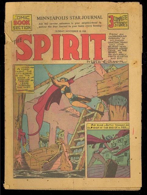 The Spirit Comic Book Section (November 10, 1940) Black Queen Will Eisner GD