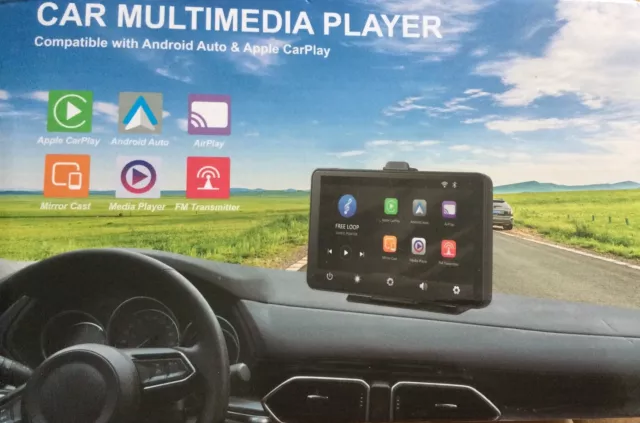Car Multimedia Player Android / Apple Compatible 7 ins Screen Wireless Bluetooth