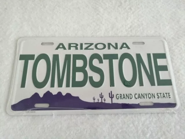 Plaque Immatriculation Auto Us Arizona Tombstone Gd Canyon State License Plate