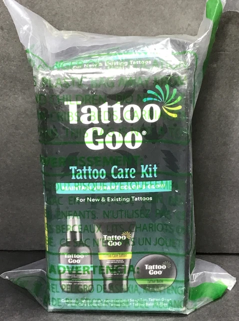 Tattoo Goo TATTOO CARE KIT: Antimicrobial Soap Lotion & Balm for NEW & EXISTING Tattoo Goo TATTOO CARE KIT: Antimicrobial Soap Lotion & Balm for NEW & EXISTING