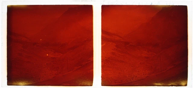 FRANCE Le Galibier Montagne Photo Stereo Glass Plate V26L18n