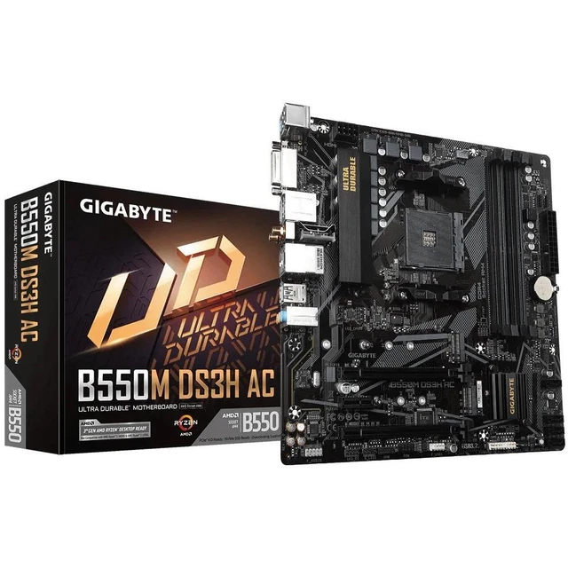 GIGABYTE B550M DS3H AC Socket Am4/B550/Ddr4/S-Ata 600/Micro Atx £107.85 ...