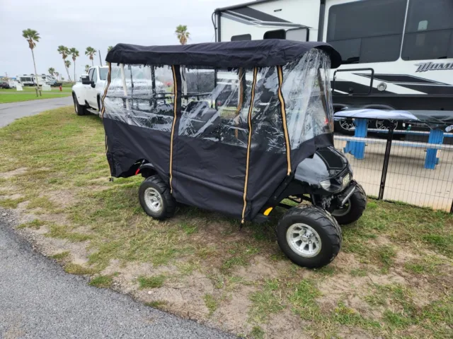 Golf Cart Enclosure 4-Person Cover 300D Waterproof Fit EZGO Club Car Yamaha Cart