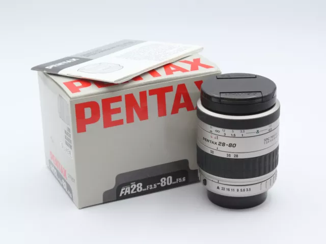 Pentax FA 28-80mm f/3.5-5.6 SMC Objectif N°6191155 Monture K AF ✅ Excellent !!
