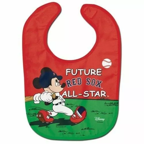 Bébé Boston Red Sox Disney Mickey souris nourrissant bébé MLB ventilateur de baseball