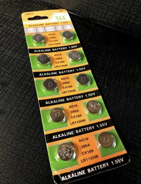 Vinnic Alkaline Button Cell Battery LR54 AG10 / L1131F (1.5V