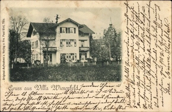 Ak Bad Tölz im Isartal Oberbayern, Villa Wiesenfeld, Außenansicht... - 10101872