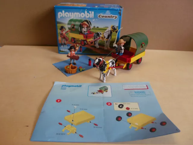 PLAYMOBIL 6948 Ausflug mit Ponywagen Pony Kutsche Country Picknick Gitarre Kind