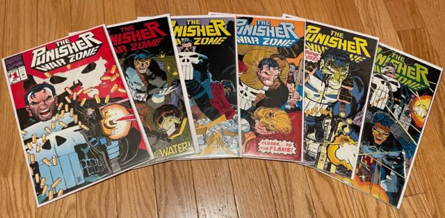 Marvel Punisher War Zone (1992) #1 2 3 4 5 6 Dixon Romita Jr 6 Books VF- to NM-