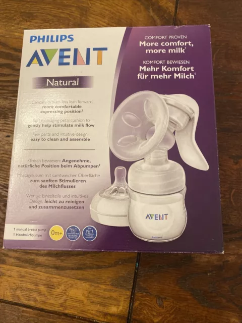 Philips Avent SCF330/20 Komfort Handmilchpumpe Natürlich Inkl. Flasche (125 ml)