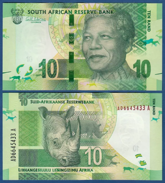 SÜDAFRIKA / SOUTH AFRICA 10 Rand (2012)  UNC  P.133