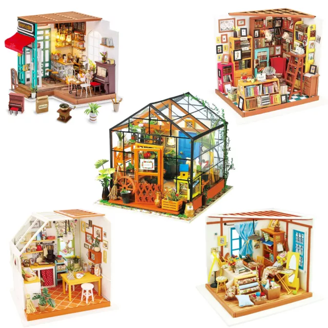Rolife LED DIY Doll House / Furniture Miniature Dollhouse Wooden Kits Toy