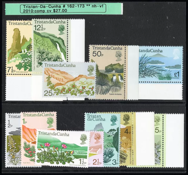 Tristan da Cunha Stamps # 162-173 MNH VF Scott Value $27.50