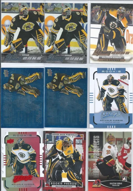 Malcolm Subban  15/16  12-RC Rookie Lot  w/ Young Guns & Pre RC's