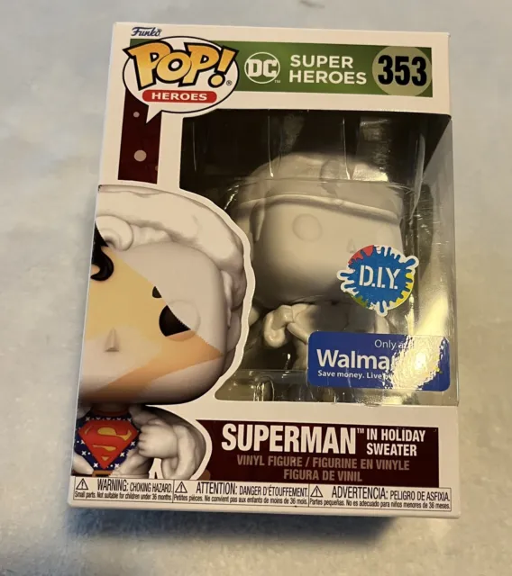 Funko Pop! Superman DC Super Heroes Holiday D.I.Y.  #353 Walmart Exclusive NIB!!