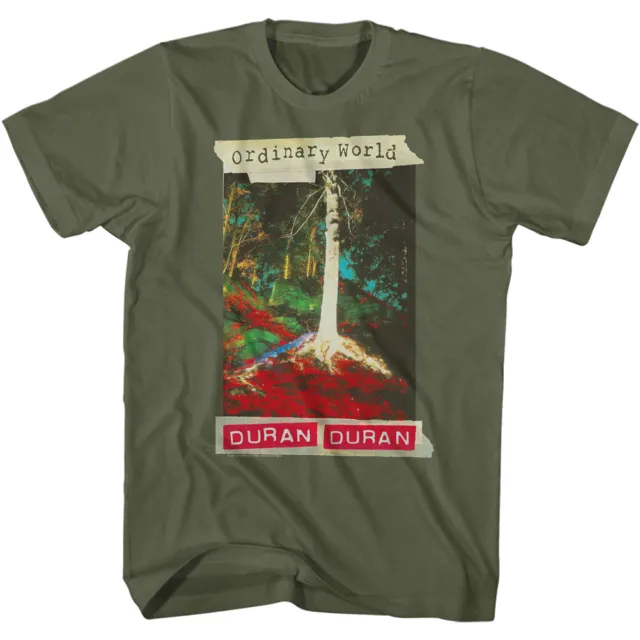 Duran Duran Official Ordinary World T-Shirt Military Green Cotton Sizes SM - 3XL