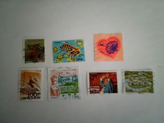 lot de timbres oblitérés