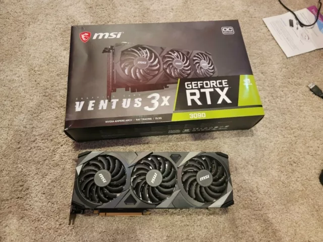 MSI GEFORCE RTX 3090 Ventus 3X 24G Oc Graphics Card $1,500.00