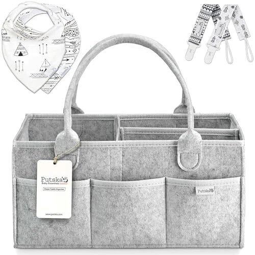 Baby Diaper Caddy Organizer Nursery Basket - A Baby basket gift registry for ...