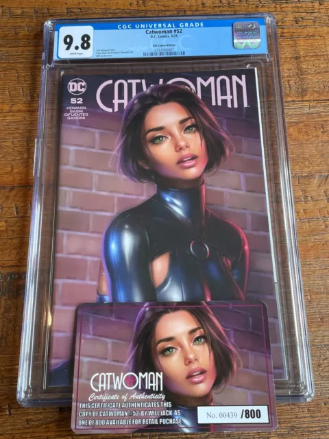 Catwoman #52 Cgc 9.8 Will Jack Exclusive Trade Variant-A Limited To 800 W/ Coa