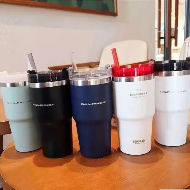 2023 Starbucks Stanley Stainless Steel Vacuum Car Hold Straw Cup Tumbler 591ml
