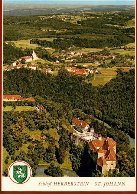 73941144 St_Johann_Herberstein_Steiermark_AT Fliegeraufnahme mit Schloss Herbers